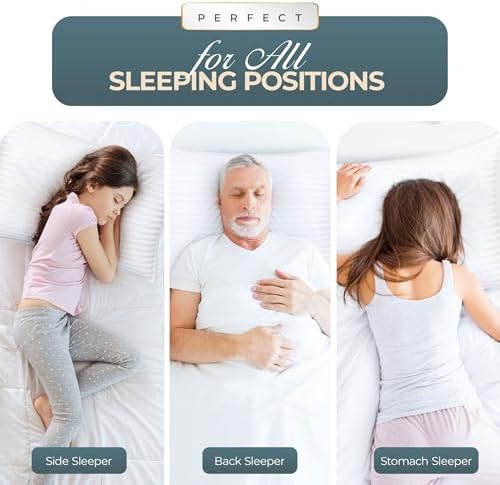 Utopia Bedding Bed Pillows for Sleeping, Pillows Standard Size Set of 2 - Image 3