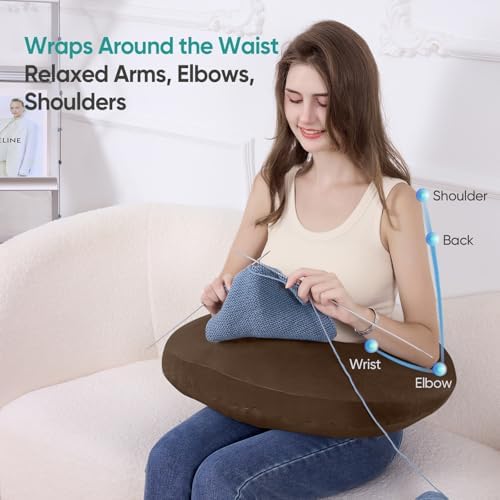 Reading Pillow for Gaming, Lap Desk Pillow Crochet Pillow Ergonomic Arm Support - Image 5