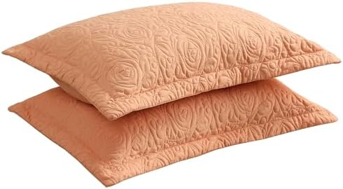 MarCielo 2-Piece Embroidered Pillow Shams, Decorative Microfiber Pillow Covers by MarCielo