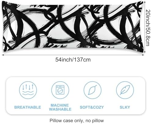 Body Pillow Cover with Zipper, 20x54 Inch - Image 2