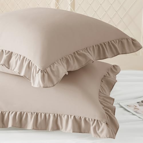 KKJIAF 2 Pack Ruffle Pillow Cases 18x18 Inches - Image 2