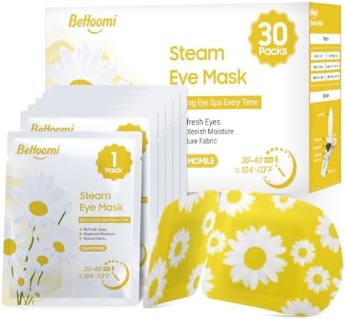 BeHoomi 30Packs Steam Eye Mask, Heated Eye Mask by BeHoomi