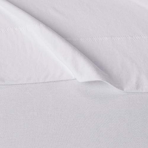 Amazon Basics 4 Piece Comfortable Cotton Jersey Bed Sheet Set, Includes Soft - Image 3