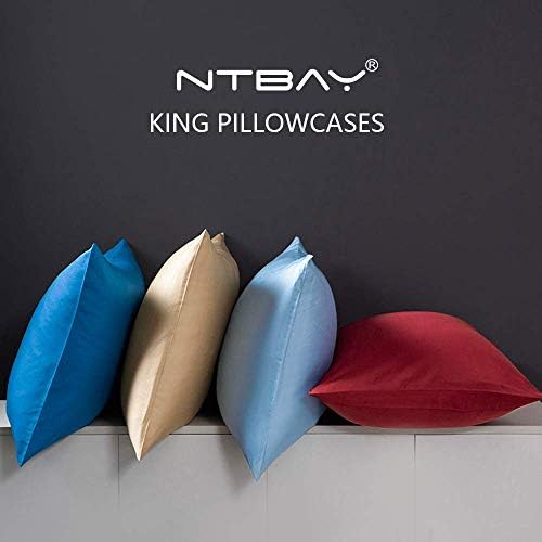 NTBAY Microfiber King Pillowcases, 2 Pack, 20 x 40 - Image 6