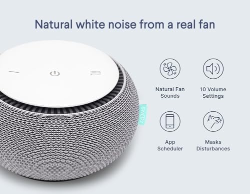 SNOOZ Original Smart White Noise Sound Machine, Real Fan Inside - Image 2