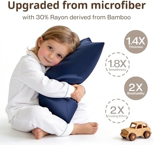 MR&HM 13"x18" Travel Pillowcase 2 Pack, Cooling & Breathable - Image 3