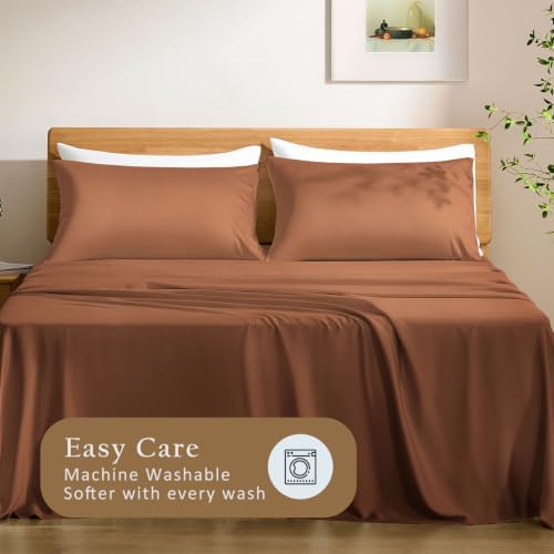 TOSMO Luxury Bamboo Viscose Pillowcase | Queen Pillow Cases Set of 2 - Image 6