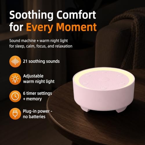 Kipcush White Noise Machine for Sleeping – High-Fidelity Non-Looping Sounds - Image 2