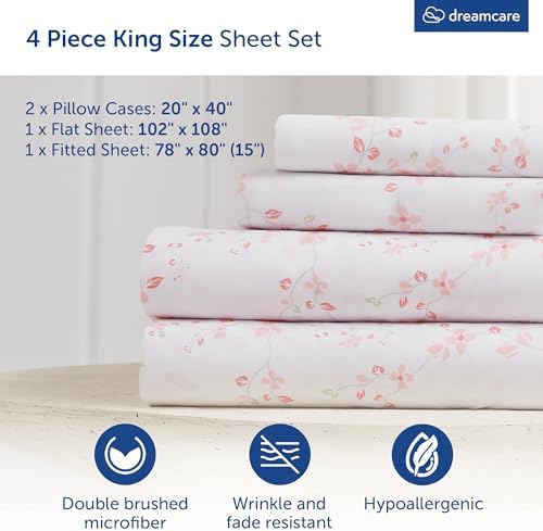 DREAMCARE King Size Sheets Set - Image 3