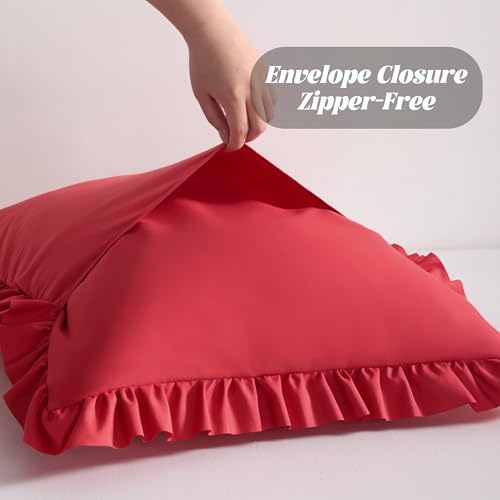 BEDSUM Standard Ruffled Pillow Shams - Image 5