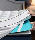 Queen 4 Inch Dual Layer Memory Foam Mattress Topper, Cooling Gel Pad by Panyu