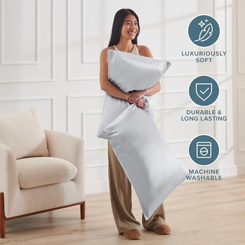 Bare Home Satin Pillowcases Envelope - Image 6