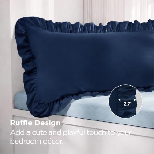 Bedsure Ruffle Body Pillow Cover - Image 3