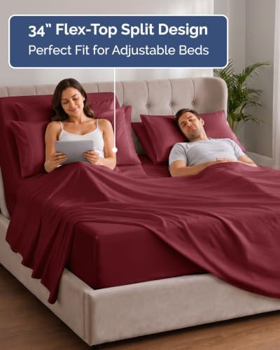 Extra Deep Flex Top Split Head King Sheet Set - Image 3