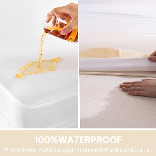 California King Mattress Protector Zippered Waterproof - Image 2