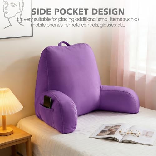 Reading Pillow with Adjustable Memory Foam, Adult Backrest with Arms, Back - Image 5