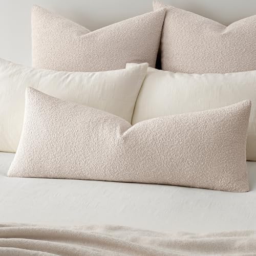 MIULEE Textured Boucle Lumbar Pillow Cover by MIULEE