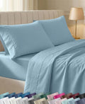 California Design Den Soft 100% Cotton Sateen King Bedsheets Set, Sky Blue by CaliforniaDesignDen