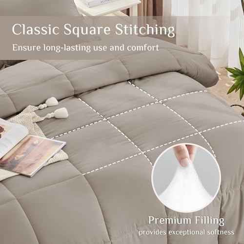 JOLLYVOGUE King Comforter Set, Ultra-Soft Bed in a Bag King Size 7 Pieces - Image 3