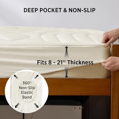Bedsure Twin XL Mattress Pad, Mattress Topper - Image 6