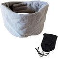 FAN WU Cotton Sleep Mask with Travel Pouch, Zero-Pressure Blackout Mask by FANWU