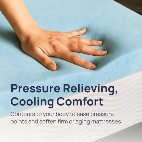 Sure2Sleep Gel Swirl Memory Foam Mattress Topper - Image 2