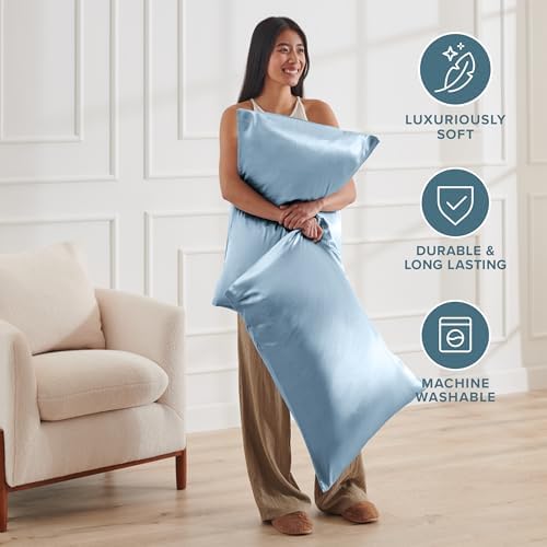Bare Home Satin Pillowcases Envelope - Image 6