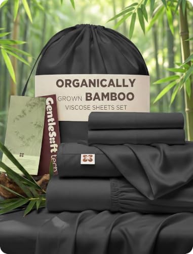 Bedsure PureWoven 100% Viscose Derived from Bamboo, Queen Sheets by BEDSURE