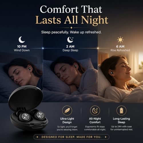 45dB Ear Plugs for Sleeping, Soft Silicone for Side Sleepers, 4 Sizes - Image 6