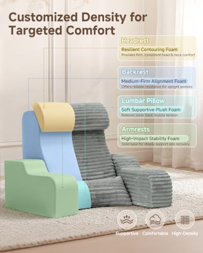 Foldable 5PCS Reading Pillow for Bed - Image 5