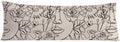 Modern Abstract Women Faces 20x54 Body Pillow Cover, Modern Boho Room Decor by PIUD