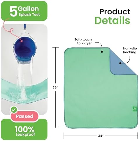 IMPROVIA® Washable Underpads, Heavy Absorbency Reusable Incontinence Pads - Image 3