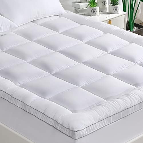 GRT Full Pillowtop Mattress Topper, Rayon from Bamboo Mattress Cover Padded by GRT