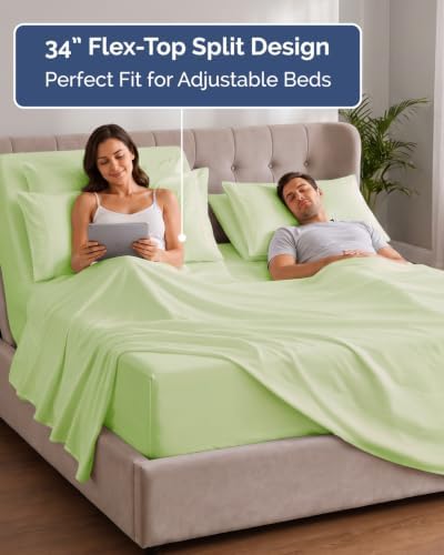Extra Deep Flex Top Split Head King Sheet Set - Image 3