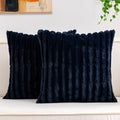 Pack of 2 Faux Fur Christmas Throw Pillow Covers 24x24 Inch by Unknown