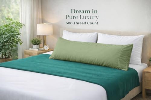 Cotton Delight Organic Cotton Body Pillow Cover 20x48 – 600 Thread Count Sateen - Image 7