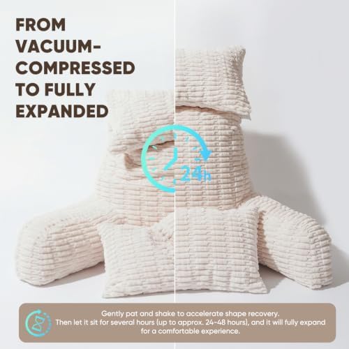 28" XXL Reading Pillow, Backrest Pillow - Image 6