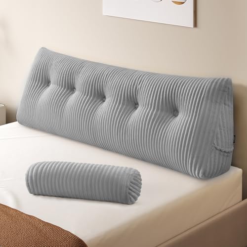 Z-hom Headboard Pillow, Wedge Backrest Cushion, Queen Size, ONE Roll Pillow by Z-HOM