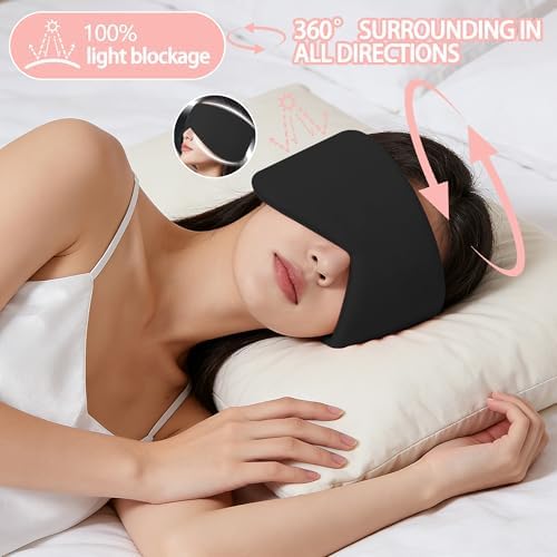 Reversible Warm & Cool Sleep Mask Wrap-Around Blackout Eye Masks - Image 2