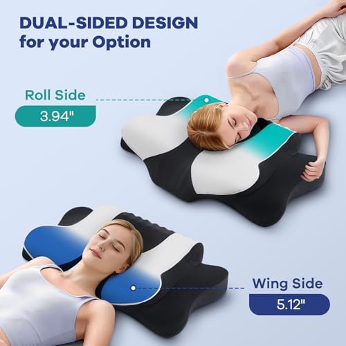 DONAMA Cervical Pillow for Neck Pain, Ergonomic Memory Foam Contour Pillow - Image 5