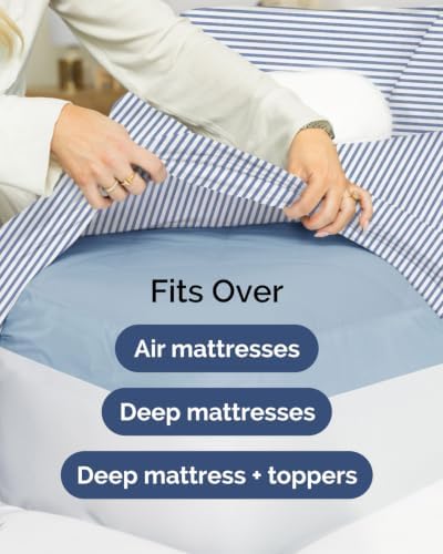 CGK Linens 2 Pack Extra Deep Cal King Fitted Sheets - Image 7