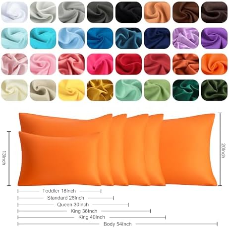 King Pillow Cases, 2 Pack, 20x40 in, Microfiber - Image 6