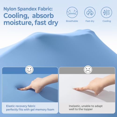 Ninemoon 3 Inch Memory Foam Mattress Topper - Image 2