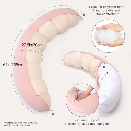 Peallow – Long Round Body Pillow - Image 3