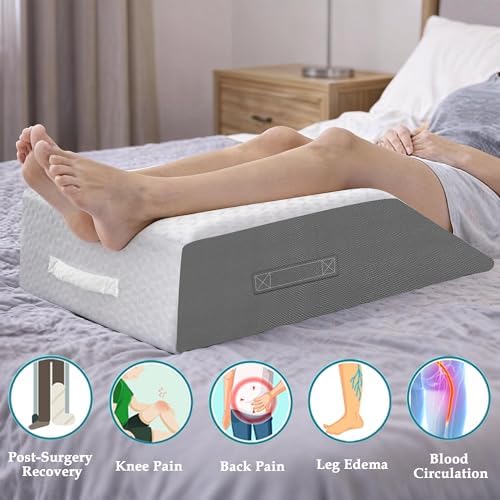 8" Leg Elevation Pillow, Memory Foam Wedge Pillow - Image 2