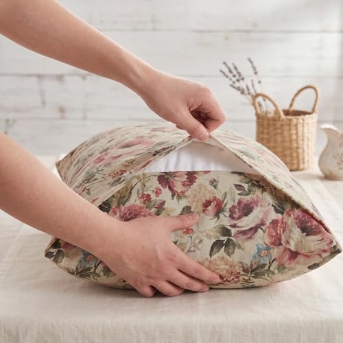 Bedorm Standard Size Pillow Covers Set of 2 Cotton Pillow Case Dark Pink Rose - Image 6