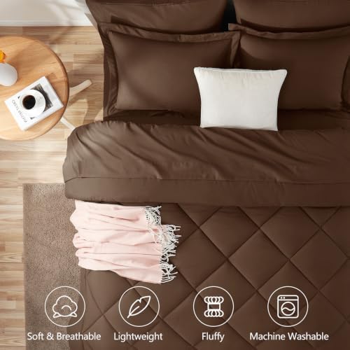 CozyLux Super King Comforter Set 120"x120", 7 Piece - Image 2