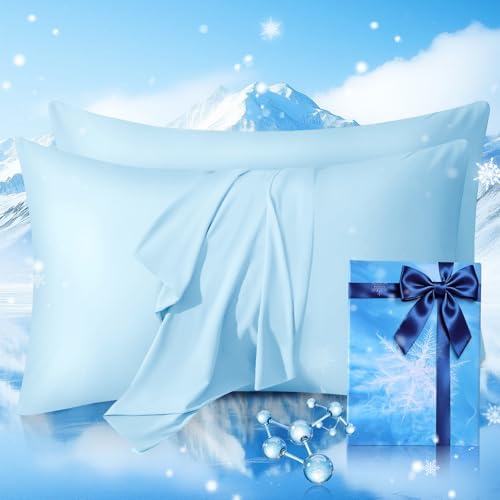 Cooling Pillow Cases 2 Pack King Size Cooling Pillowcases by JYETP