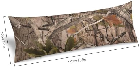 Hunting Camo Body Pillow Pillowcase Brown Camouflage Long Body Pillow Cover - Image 3