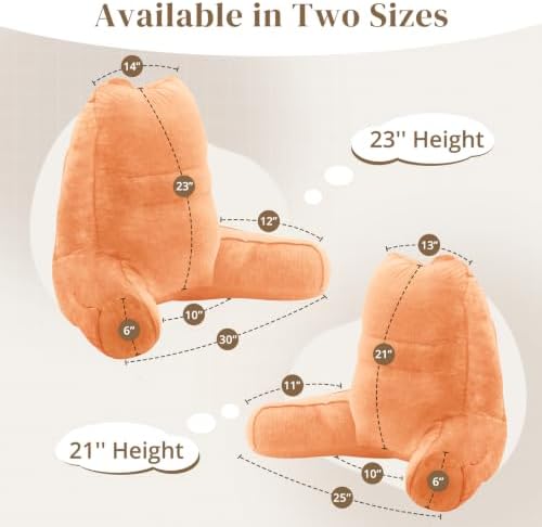 Sasttie Reading Pillow for Bed, Back Pillow for Sitting Up - Image 2